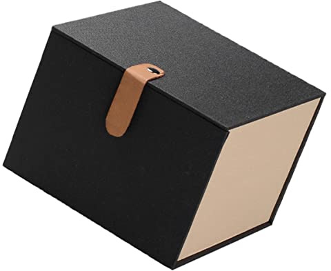Gadpiparty Caja de Almacenaje de Tela Negra Diseño Elegante y Protección para Tazas de Té y Artesanías Pequeñas Adecuado para Ocasiones Obsequios