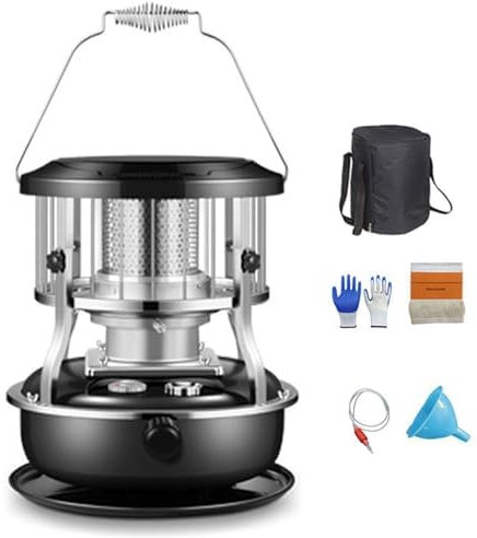 Kerosene Heater, 4.5L Adjustable Paraffin Heater for Indoor Use, Lasts 16-20 Hours, 8900 BTU/H, Ideal for Boiling Water and Cooking