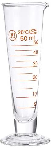 CIYODO Vaso Medidor de Recipiente Transparente para Experimentos de para Química y Medición Precisa