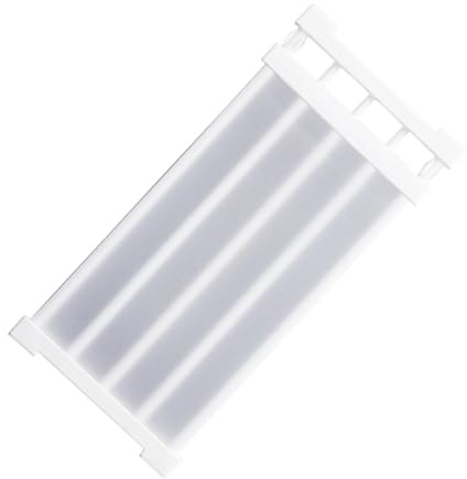 Tofficu Étagère de Rangement Extensible sans Perçage Support Robuste Plastique et Acier Inoxydable pour Armoire Placard et Penderie Multifonction et Facile à Installer Blanche
