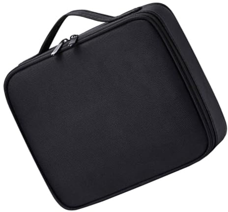 DECOMELODY Tragbare Audio Effector Tasche Schwarz mit Stoßschutz Handgriff Multifunktionaler Aufbewahrungsbeutel für Effektgeräte Praktisch Langlebig für Konzert und Reise