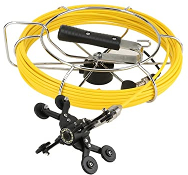 Telecamera per Fognature, Cavo da 9 30 metri con telecamera di ispezione del tubo della fognatura contatore, endoscopio industriale conduttura fogna DVR. Registrazione video(20m)