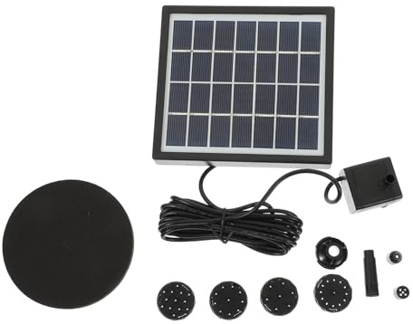TOBBOMEY Pompa Solare per Fontana da Giardino Galleggiante per Piscina Pompa ad Energia Solare per Piscina e Paesaggio Esterno Decorazione Facile e Durevole