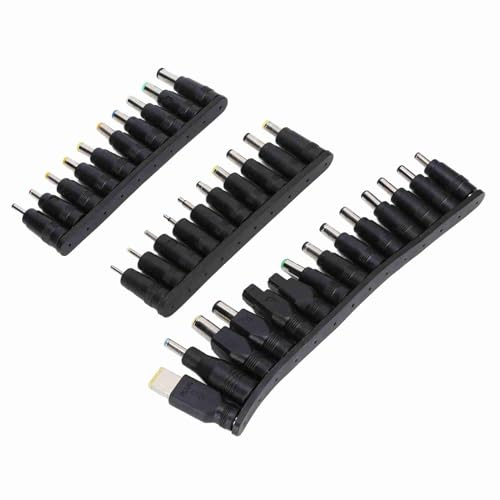 BONKZEBU Likströmskontakt, Paket med 34, Kompakt Portabel Kontaktadapter för Resor, Bärbara Externa Nätaggregat, ABS, 5,5 Mm X 2,1 Mm, Universal för