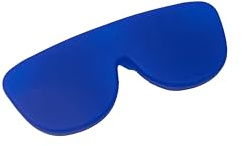 Lups – Flexibelt, ultralätt silikonglasögonfodral - 29 g - slitstarkt och tvättbart skydd, anpassningsbar universell design, kompakt fodral | flera färger, Marinblå, one size