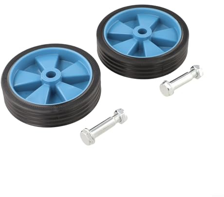 Set di 2 ruote girevoli per compressore d'aria, 5 pollici, colore verde, di ricambio, silenziose, antiurto, per pompe ad aria e macchine senza olio, con viti incluse