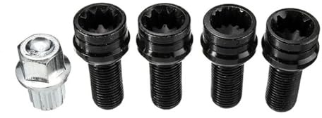 DCXXAN bulloni per Ruote, per Skoda per Fabia 2000-2010, Set di bulloni per Ruote Auto M14x1,5 8D0601139F