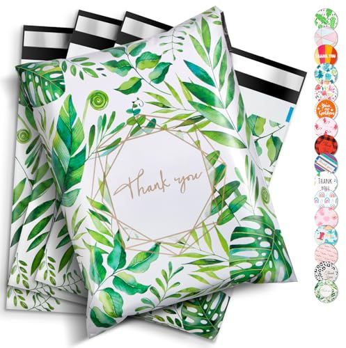 Wanxida 100 Stück Plastik Polyethylen Versandtaschen (25x35cm) | Kunststoff Versandtaschen Kleidung mit Selbstdichtendem Band, Versandtüten für Kleinunternehmen und Einzelhandelsgeschäfte