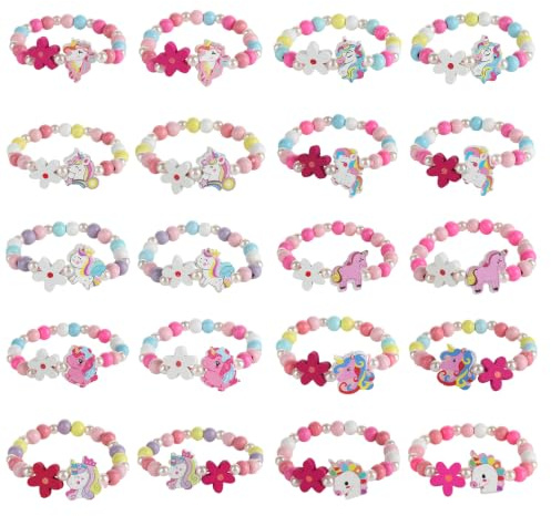Nituaeu 20 stycken vänskapsarmband, armband, barn, justerbara flätade armband flickor