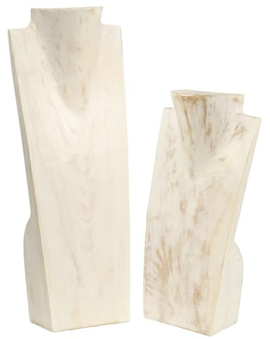Oriental Galerie Schmuckhalter Schmuckständer Schmuck Ketten Halskette Büste Holz Kettenhalter Kettenständer, Größe:30 cm, Farbe:i2