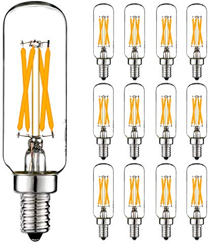 LiteHistory Dimmable E12 LED Bulb 6W Equal 60 watt led Light Bulb Warm White 2700K T6 T25 E12 Candelabra Bulb 60 watt for Chandeliers,Ceiling Fan,Pendant,Wall sconces AC120V 600LM e12 Bulb 12Pack