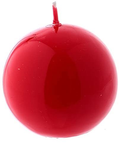 Holyart Kerze Siegellack Kugel Form rot 5cm