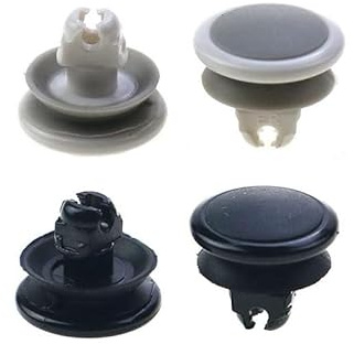 2 PCS 3D Analog Joystick Cap Button Joystick Rocker Cap for PSV 1000 Controller Replacement (Black)