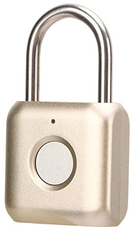 Serrure Intelligente sans Clé, Cadenas étanche à Empreintes Digitales, Serrure Biométrique à Empreintes Digitales pour Bagages, Sac à Dos, Valise, Tiroir, Armoire, Alimenté par USB