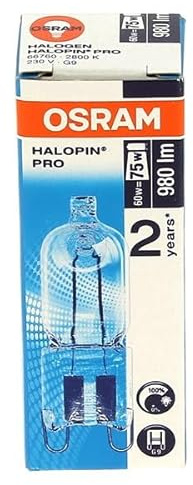 Ampoule four 60w halogene g9 pour four