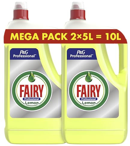 Fairy Professional Liquide Vaisselle, Vrac, 10 Litres, Citron, Efficace Même sur la Graisse Cuite