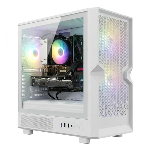 STGsivir PC Gamer Fixe, Core i7, RX 580 16G, 16G RAM, 512G SSD | Ordinateur Gaming pour Streaming,Montage Vidéo,Devoirs, Jusqu'à 3.9 GHz, WiFi, BT 5.0, 4K,HDMI,DP, Win11 Pro, Boîtier ARGB