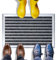 awliye Alu Fußmatten Türmatte 40x60cm fußabstreifer außen Haustür Türmatte Schuhabstreifer Outdoor fussmatte wetterfest mit Alu Einbaurahmen für Außen Schmutzfangmatte Innenbereich