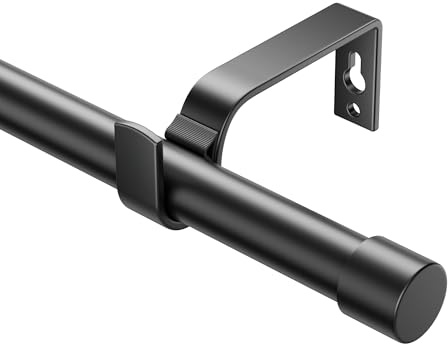 Bastoni per tende Eson Casa, allungabili 76 – 208 cm, scorrevoli 19 mm, regolabili con pomelli, eleganti aste decorative per camera da letto