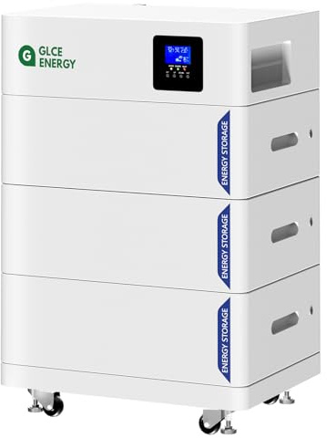GLCE Energy Batterie Lithium LiFePO₄ Tout-en-Un 15,36 kWh, avec BMS Intelligent intégré et onduleur Domestique – Idéale pour Stockage Solaire, Camping-Car et système de Stockage d’énergie Domestique