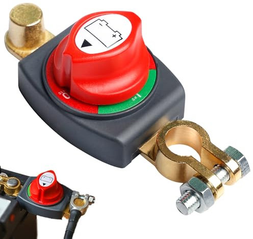 Interruptor de separación de batería, interruptor de batería de 12 V, interruptor principal de batería, interruptor principal para barco, moto, yate, coche, autobús, RV, vehículo UTV