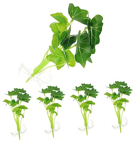 GALPADA 5pcs Artificial Aquarium Plants Decorative Fish Tank Ornaments Simulation Aquatic Plant Decor