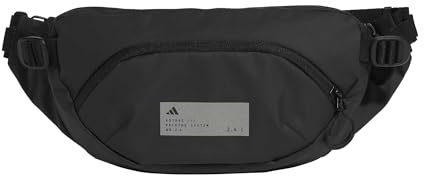 adidas Unisex ADIDAS HYBRID WAISTBAG, Black/Reflective Silver, One Size