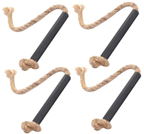 Toyvian 4pièces Corde Allume-feu pour Extérieur Corde à Feu Résistante Au Vent pour Camping Allume-feu Pratique pour Réchaud De Camping Et Barbecue