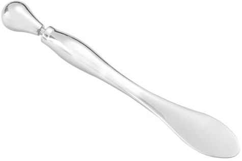 Homoyoyo 1 Pieza Barra de Masaje para Ojos de Aleación de Zinc Herramienta Portátil para Aplicación de Crema la Circulación y la Ocular de para Mujeres Plateado