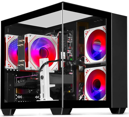 LXZ Gaming Desktop Computer, Core i7-13700F, 32 GB 5600 MHz DDR5-RAM, | 1TB SSD, GeForce RTX 5060-Grafikkarte, Hochleistungs-PC für Gaming und Design