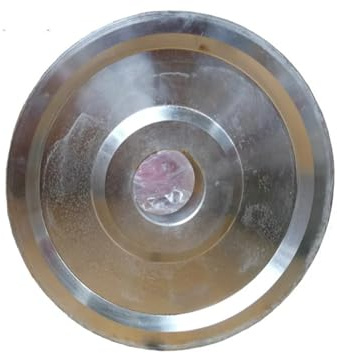 Disque de meulage diamanté de 150 mm, rainuré for billes rondes, for façonnage de surface, compatible avec le polissage des meules à eau en jade et agate(14mm round bead)