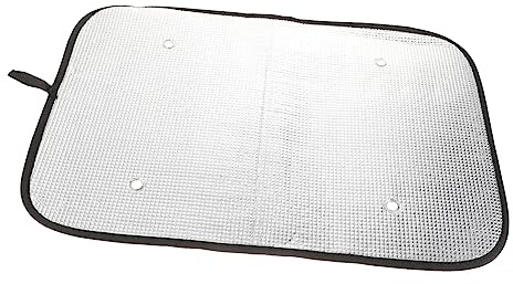 SOPOTUTU Tendine Parasole per Auto 2 Pezzi in Alluminio Argento per Protezione Sole e Privacy, per Porte Rv e Finestrini Auto Durante Viaggi Estivi