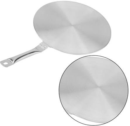 GALPADA Stainless Steel Thermal Guide Plate Induction Disk Heat Converter for Electric Gas Cookers Compatible with Iron and Ceramic Cookware