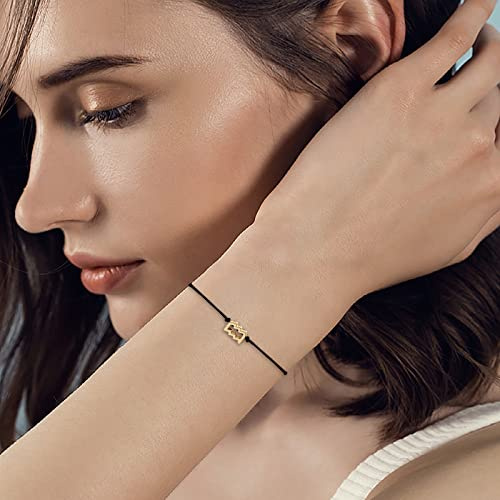 Rücken Halskette Braut 12 zwölf Konstellationen Armband Sternkarte Einstellbares schwarzes Seilarmband Herren beobachtet