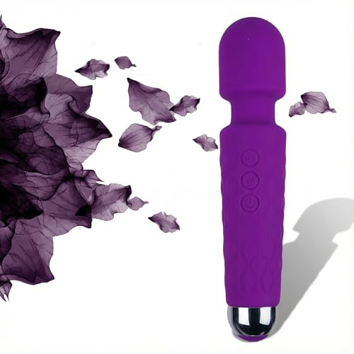 KVAN Cordless Handheld Massager for Neck & Back, Purple | Rechargeable, portable,waterproof, relieves foot, hand, sports injury pains, stress relief gift