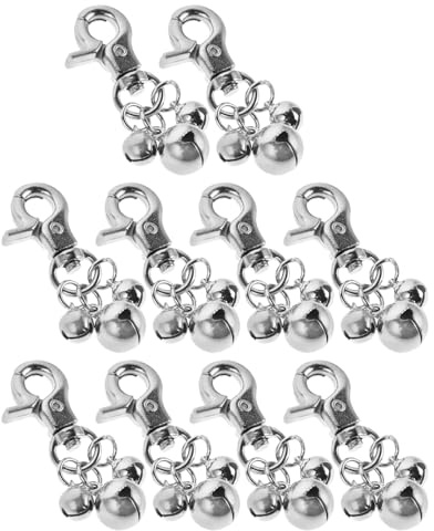YARNOW 10stücke Metall-glöckchen für Tierhalsbänder Runde Glöckchen-accessoires aus Edelstahl Sicherer Klang für Hunde und Katzenhalsbänder Geeignet für Täglichen Gebrauch