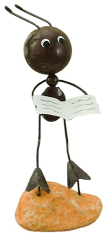 CAZSTYK Ameisenförmige Gartenskulptur Aus Eisen Dekorative Statue Geeignet Zur Unterstützung Von Pflanzen Hinterhof Design Raumaufwertung Freien Modernes Ameisen Gartenzubehör