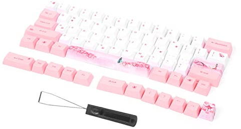 Omquot 73 St Sublimation PBT Keycaps med Sött Mönster för Mekaniska (#2)
