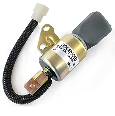 SINOCMP 1756ES-12SUC5B1S5 SA-5176-12 magnetventil Solenoid 12V för Kubota Delar, 3 månaders garanti