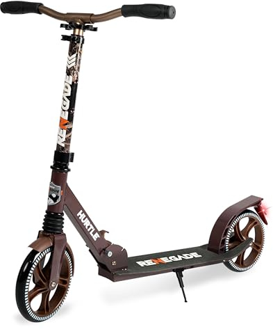 Lightweight and Foldable Kick Scooter - Adjustable Scooter for Teens and Adult, Alloy Deck with High Impact Wheels (Real Tree)