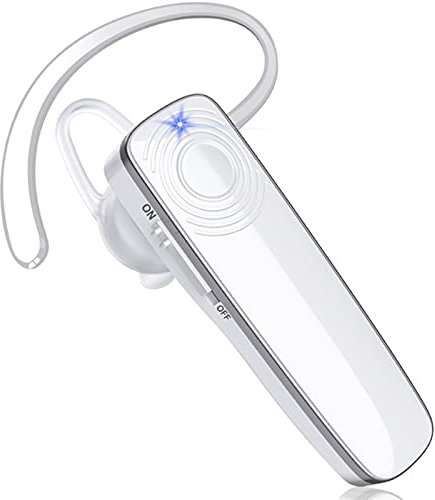 Écouteurs sans fil Bluetooth, mains libres et microphone pour téléphone intelligent, convient pour mini écouteurs sans fil (blanc)