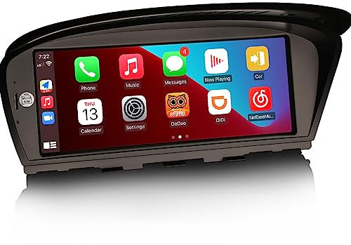 Erisin 8-Kern 8.8 Zoll Android 14 Autoradio GPS-Navi für BMW 3er 5er 6er E90 E91 E92 E93 E60 E61 E63 CCC Wireless Carplay Android Auto IPS DAB+Bluetooth A2DP WiFi DAB+ 4GB RAM+64GB ROM