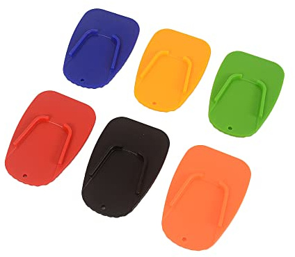 Oldbones Supporto laterale per moto, 6 pezzi per piccoli cavalletti, supporto laterale per moto per strada scivolosa, pavimentazione calda, erba, terreno morbido e molto altro (colorato)