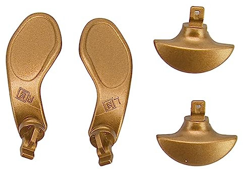 4 Pcs Game Controller Back Paddles, Botones Traseros de Metal para Edge Wireless Controller, Botón de Bloqueo del gatillo Trasero del Mando de Acero Inoxidable (Oro)