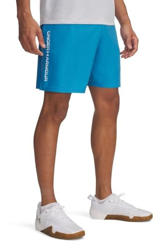 Under Armour Herren UA Tech™ Woven Wordmark Shorts, Ether Blue/White, M