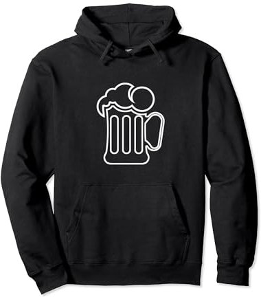 J'aime la bière au design minimaliste pichet à bière avec mousse. Sweat à Capuche