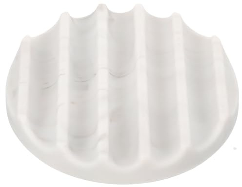 Runde Silikon-Seifenschale Für Badezimmer Und Küche - Hygienischer Seifenhalter Mit Abtropfd Design rutschfest Und Einfach Zu Reinigen Ideal Für Stückseife