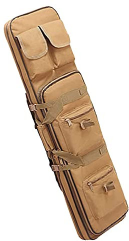ANSNOW Gewehrkoffer Weiche Lange Gewehrkoffer, Taktischer Gewehrrucksack, Schrotflintengewehrkoffer, Waffenkoffer Füren,En-Airsoft-Tasche/Khaki/100Cm
