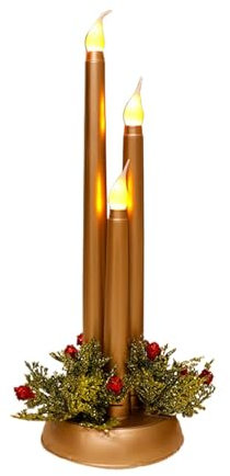 Bougies LED sans flamme - Fausse bougie électrique, bougies chauffe-plat LED | Fausse bougie vacillante de Noël à piles, bougie vacillante romantique sans flamme à LED pour les fêtes, mariage, anniver