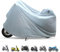 Funda Moto Impermeable, Protector Cubierta Moto Exterior, Cubierta para Scooter de Motor, Resistente al Polvo, UV, Cubierta de Protección para El Invierno, Universal Protector, 140 * 240cm, Plata